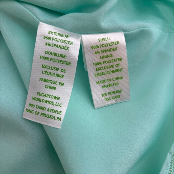 Lilly Pulitzer beautiful mint green beaded shift dress size XS - Picture 7 of 8